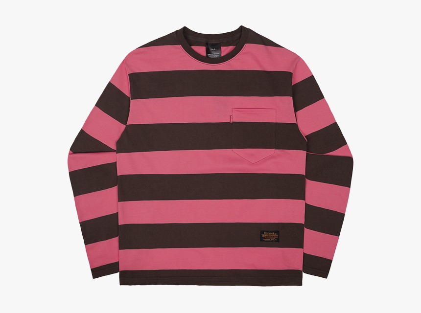 7X7 Border T - Shirts - Pink / Brown