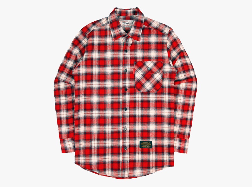 Basic Flannel Shrits - Red/Ivory