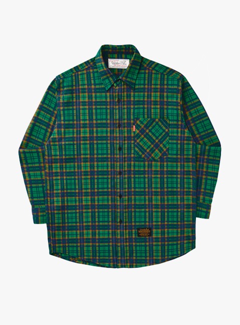 Faded Blanket Shirts - Green